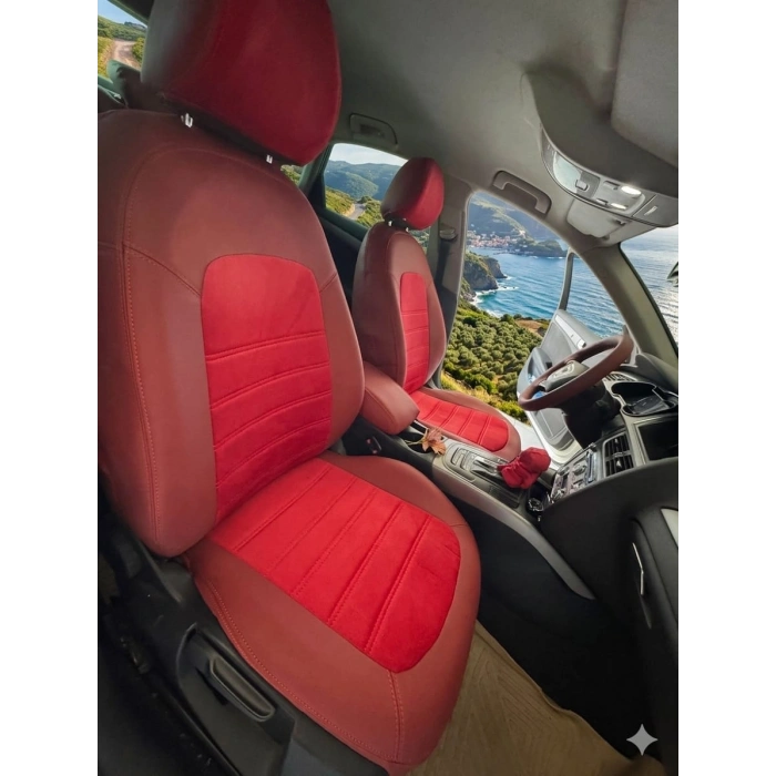 AUDİ A4 - KIRMIZI TAYTÜYÜ - 260 (BORDO) DERİ - ÖZEL DİKİM