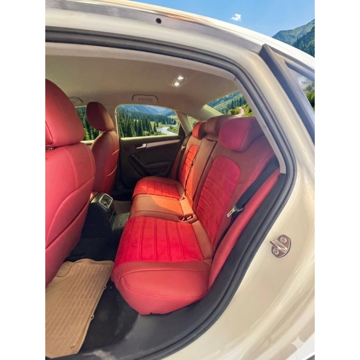 AUDİ A4 - KIRMIZI TAYTÜYÜ - 260 (BORDO) DERİ - ÖZEL DİKİM