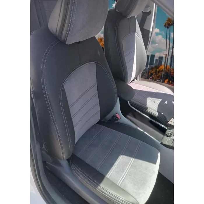 HYUNDAİ KONA-ÖZEL DİKİM- K.GRİ TAYTÜYÜ - SİYAH DERİ