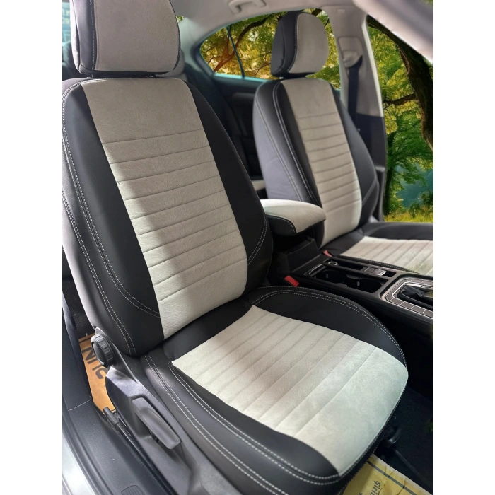 VOLKSWAGEN PASSAT B8 - KENAR SİYAH DERİ - ORTA A BEJ TAYTÜYÜ