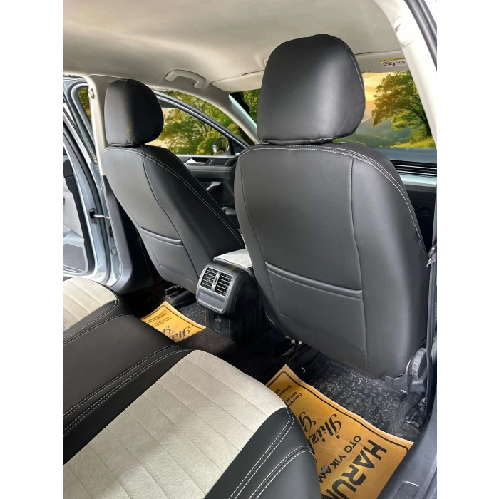 VOLKSWAGEN PASSAT B8 - KENAR SİYAH DERİ - ORTA A BEJ TAYTÜYÜ