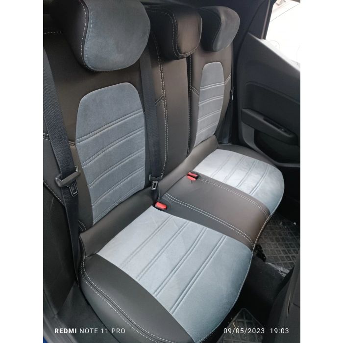 Renault Clio 5 K.Gri Tay Tüyü - Siyah Deri