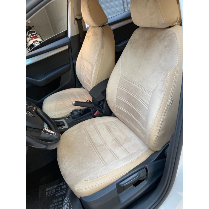 Skoda Octavia Krem Tay Tüyü - Krem Deri