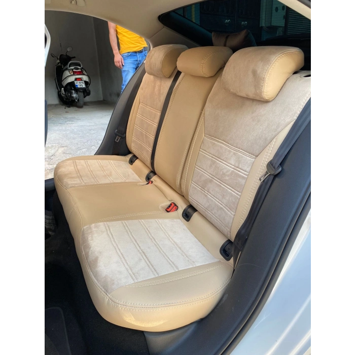 Skoda Octavia Krem Tay Tüyü - Krem Deri