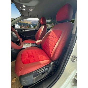 AUDİ A4 - KIRMIZI TAYTÜYÜ - 260 (BORDO) DERİ - ÖZEL DİKİM