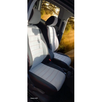 CADDY - KENAR 900 SİYAH DERİ -ORTA A GRİ TAY TÜYÜ