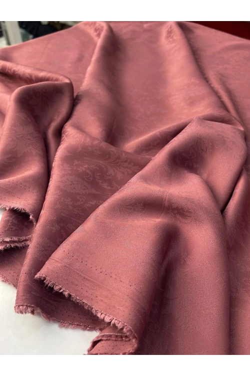 BORDO RENK ETNİK DESEN İPEK JAKAR