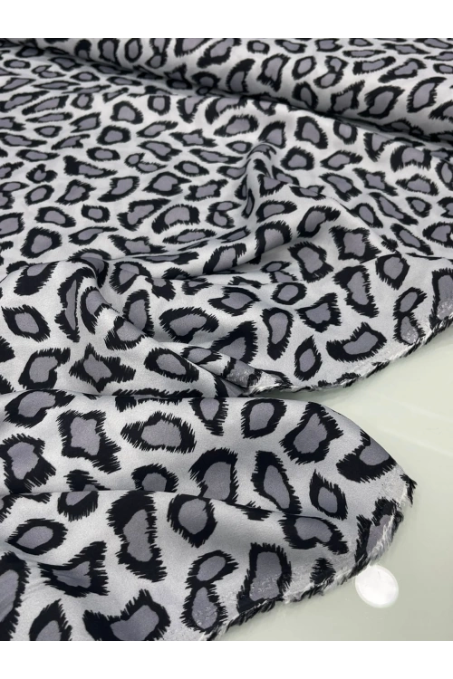 GRİ LEOPAR FLOŞ VİSKON