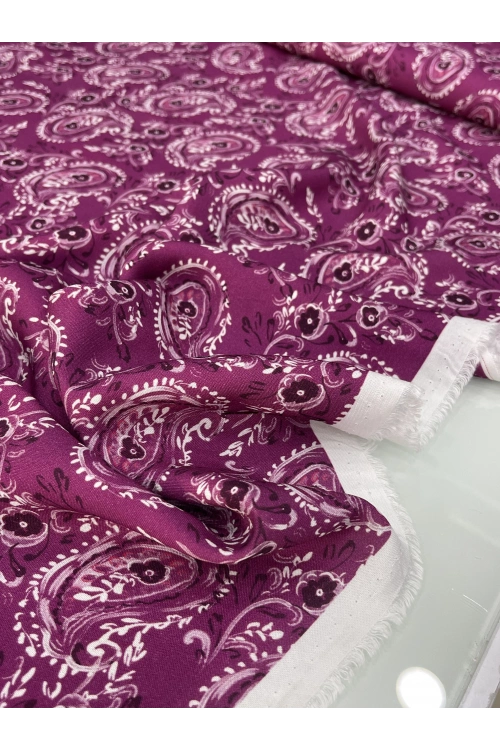 PEMBE ŞAL DESEN VİSKON