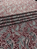 BORDO ŞAL DESENLİ MAROKEN VİSKON