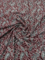 BORDO ŞAL DESENLİ MAROKEN VİSKON