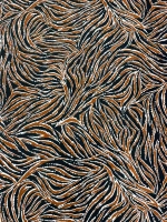 KİREMİT RENGİ ZEBRA DESEN MAROKEN VİSKON