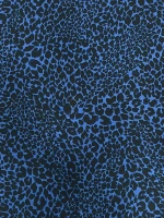 SAKS MAVİSİ LEOPAR MAROKEN VİSKON