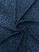 SAKS MAVİSİ LEOPAR MAROKEN VİSKON