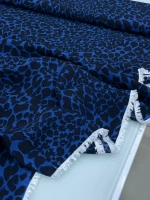 SAKS MAVİSİ LEOPAR MAROKEN VİSKON