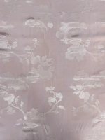 TOZ PEMBE BÜYÜK ÇİÇEK DESENLİ İPEK JAKAR