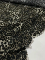 YEŞİL LEOPAR DESEN MAROKEN VİSKON