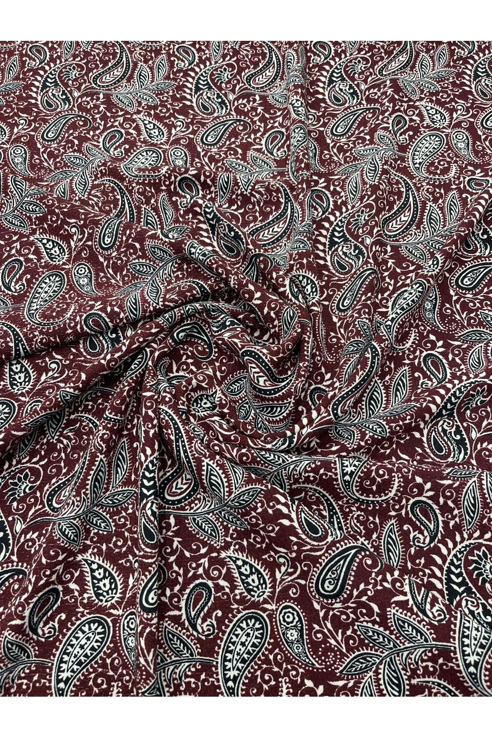 BORDO ŞAL DESENLİ MAROKEN VİSKON