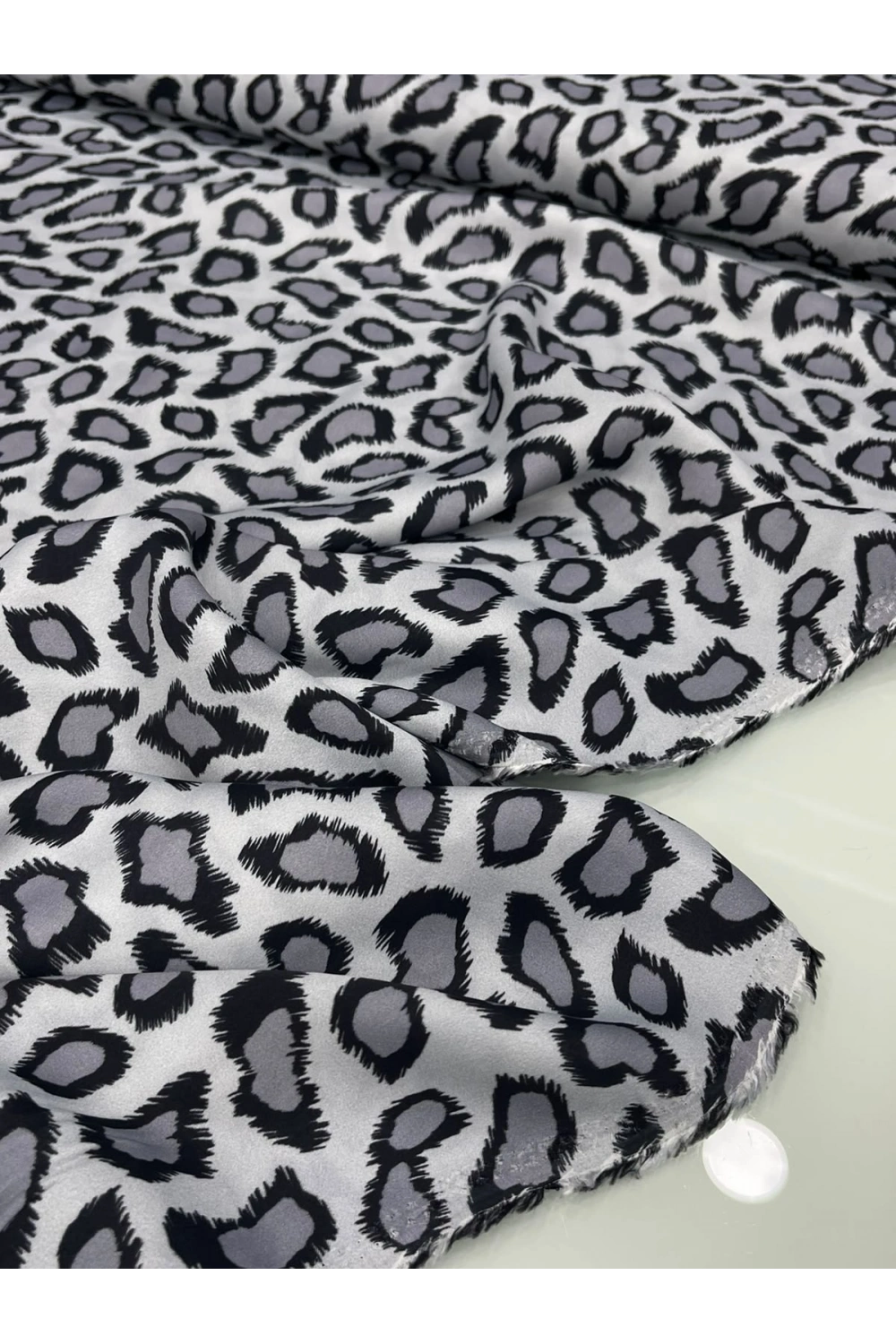GRİ LEOPAR FLOŞ VİSKON