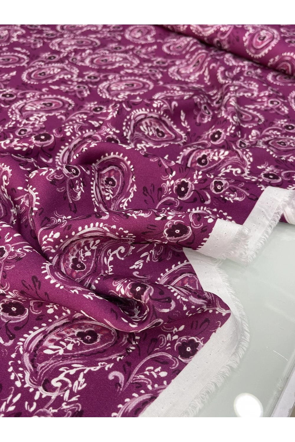 PEMBE ŞAL DESEN VİSKON