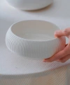 Acar Linea Porselen Beyaz Yuvarlak Kase 17x6 Cm