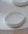 Acar Linea Porselen Oval Beyaz Tabak 14x10x3 Cm