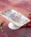 Acar Rosa Ayaklı Seramik Sunum Tabağı 28x16x11 Cm