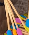 Balsa Sms04 Çok Renkli Silikon Spatula Mutfak Seti 4lü