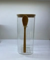 Cooker Cam Bambu Kaşıklı Kavanoz 21.5cm