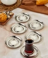 Cooker CKR3577 Dövme Desen Çay Tabağı 6lı