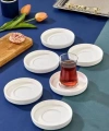 Cooker CKR4151 Beyaz Porselen Çay Tabağı 6lı