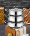Cooker Lara Çelik 3lü Sahan Set
