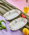 Cooker Porselen Kayık Tabak 24 Cm 2li