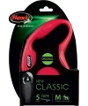 Flexi New Classic M Beden Kırmızı 5mt Şerit Tasma