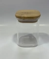 Gönül Gnl 3289 Bambu Kapaklı Borosilikat Kavanoz 6x6x8 Cm