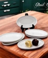Gönül Gnl 4010 Porselen Beyaz Oval Tabak 16x10x2.2 Cm