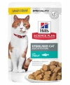 Hills Sp Alabalıklı Kısırlaştırılmış Yetişkin Kedi Pouch 12x85g