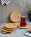 Mien MEN313 Bambu Çay Tabağı 6lı