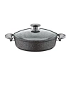 Oms Om Gr200 Granit Gri Kısa Tencere 22 Cm
