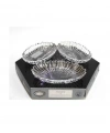 Paşabahçe 10545 Aurora Oval Çerezlik 3lü 15x10cm