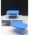 Paşabahçe 53733 Snow Box Kapaklı Saklama Kabı Mavi 420 Cc 2li