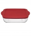 Paşabahçe 59024 Plastik Kapaklı Borcam Kare Tepsi 31.8x28.3 Cm 3200 Cc