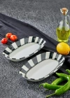 Cooker Porselen Kayık Tabak 2li