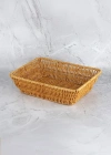 Mien Dikdörtgen Rattan Ekmek Sepeti 27x20x7 cm