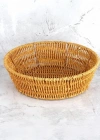 Mien Yuvarlak Rattan Ekmek Sepeti
