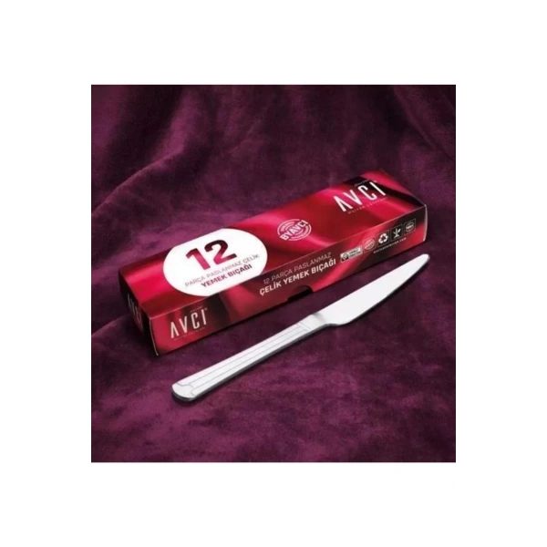 Avcı 614 Yakamoz Yemek Bıçağı 12li