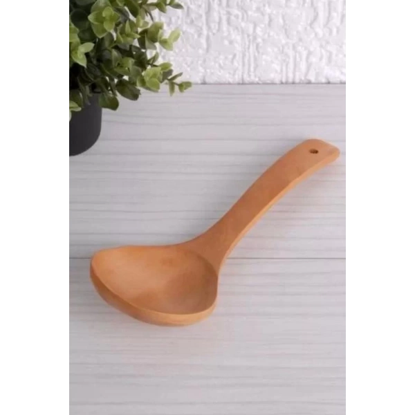 Balsa BLS 5A Kahverengi Ahşap Kaşık Kepçe 28 cm