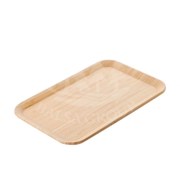 Balsa BLS BMB76 Kahverengi Dikdörtgen Bambu Servis Tepsisi 28x17x1,7 cm