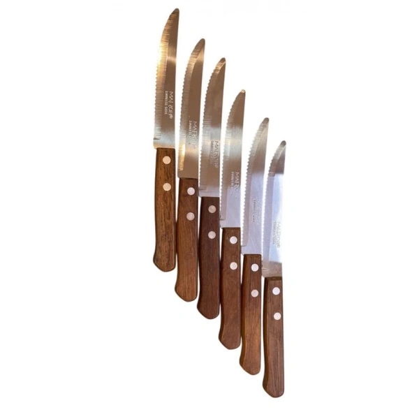 Esonez MRB ART914 Ahşap Saplı Et Bıçağı 6lı