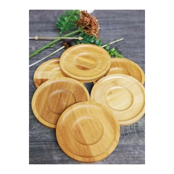 Mien MEN313 Bambu Çay Tabağı 6lı